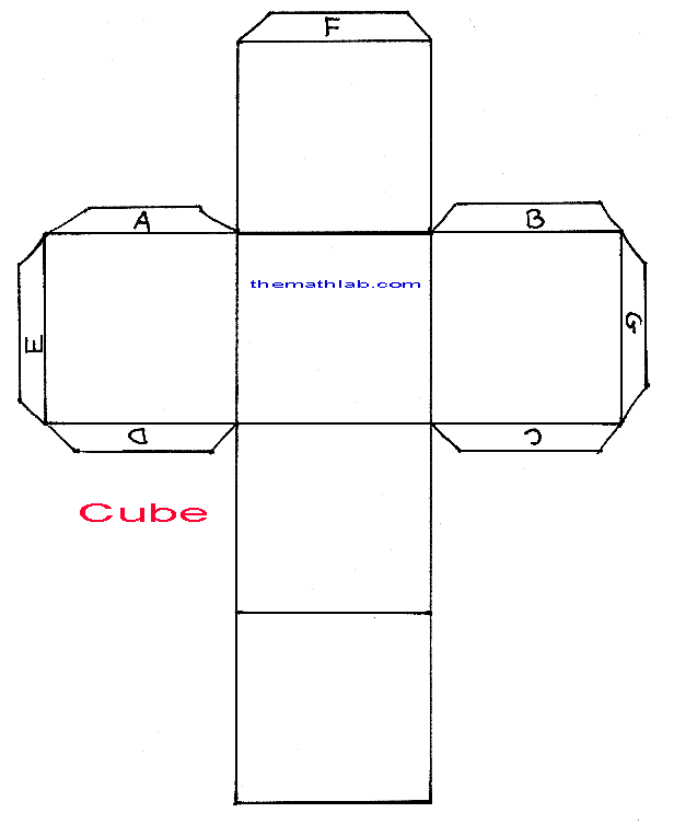 Printable Cube Box Template from www.themathlab.com